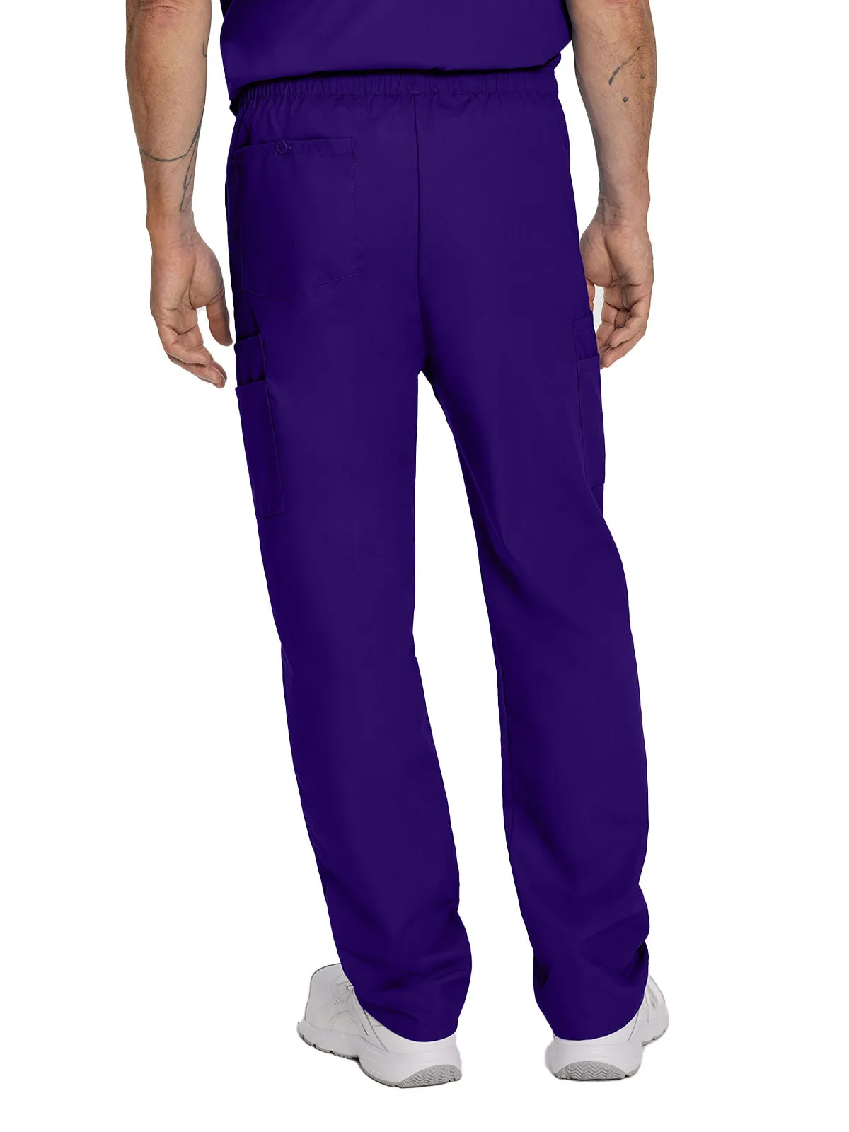 Essentials - Men's Straight-Leg Cargo Scrub Pants