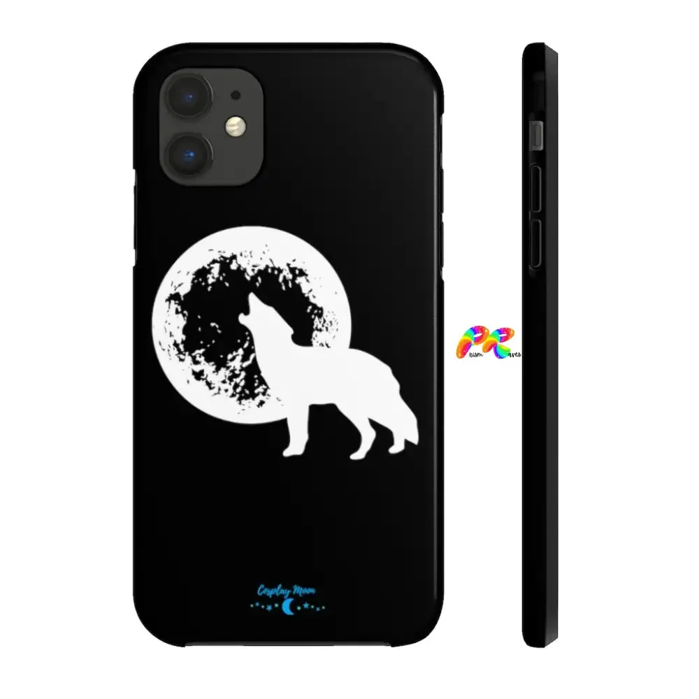 Full Moon and Wolf Tough Phone Cases
