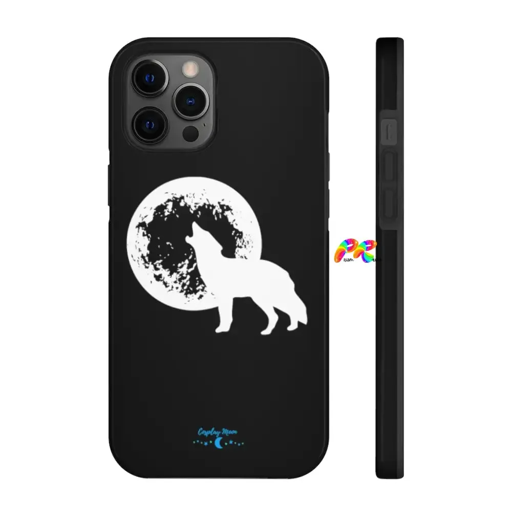 Full Moon and Wolf Tough Phone Cases