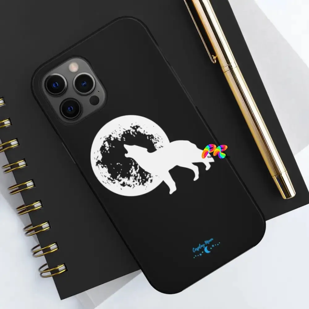 Full Moon and Wolf Tough Phone Cases