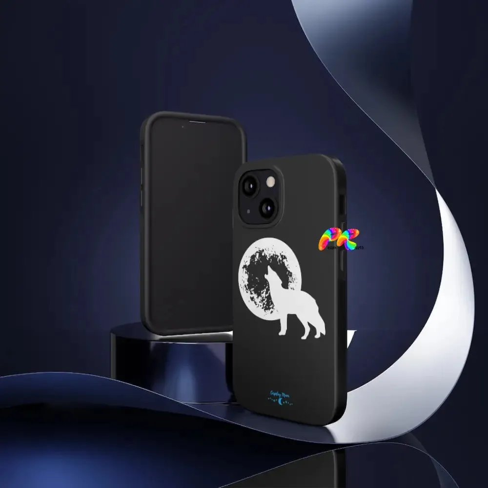 Full Moon and Wolf Tough Phone Cases
