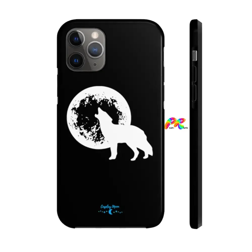 Full Moon and Wolf Tough Phone Cases