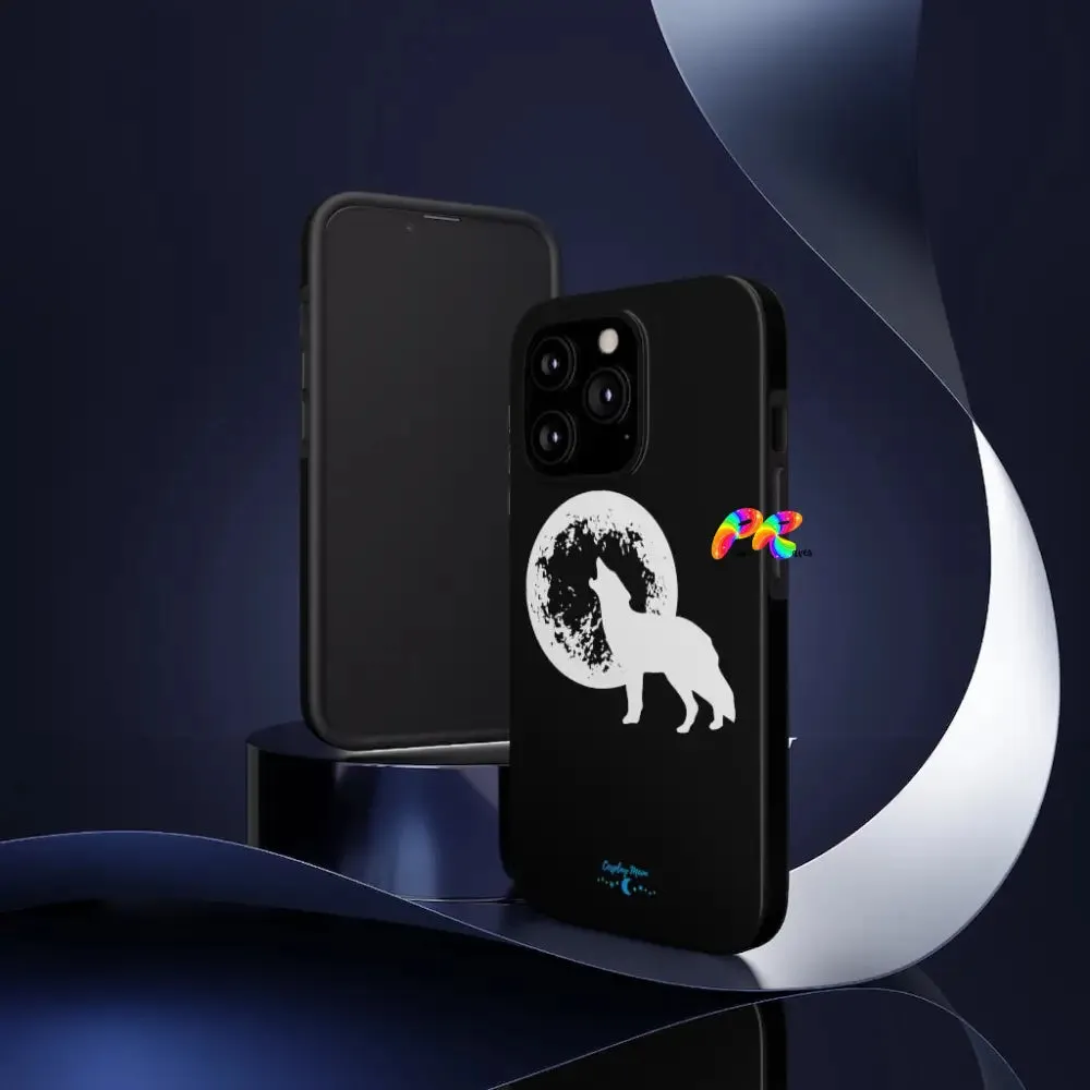 Full Moon and Wolf Tough Phone Cases