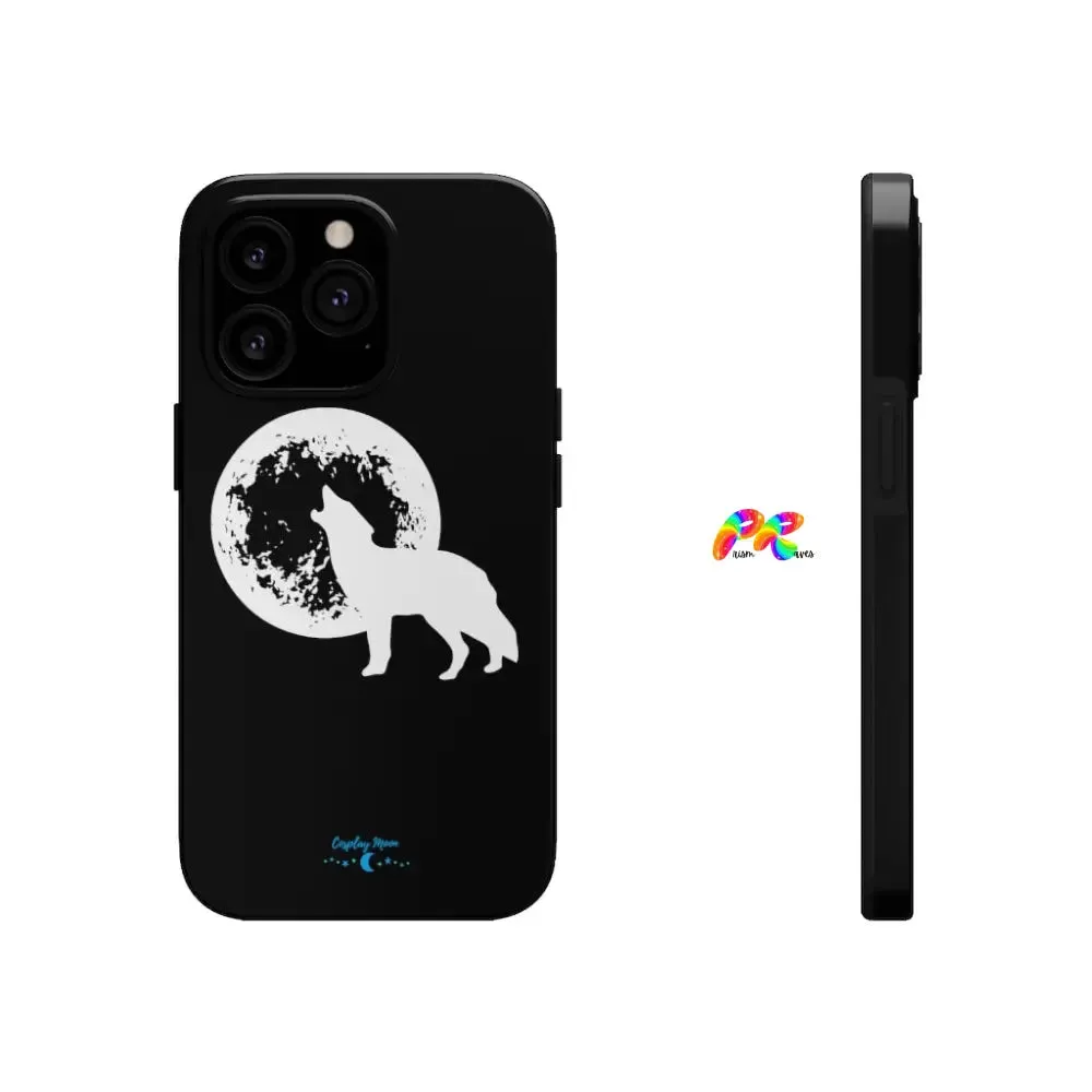 Full Moon and Wolf Tough Phone Cases