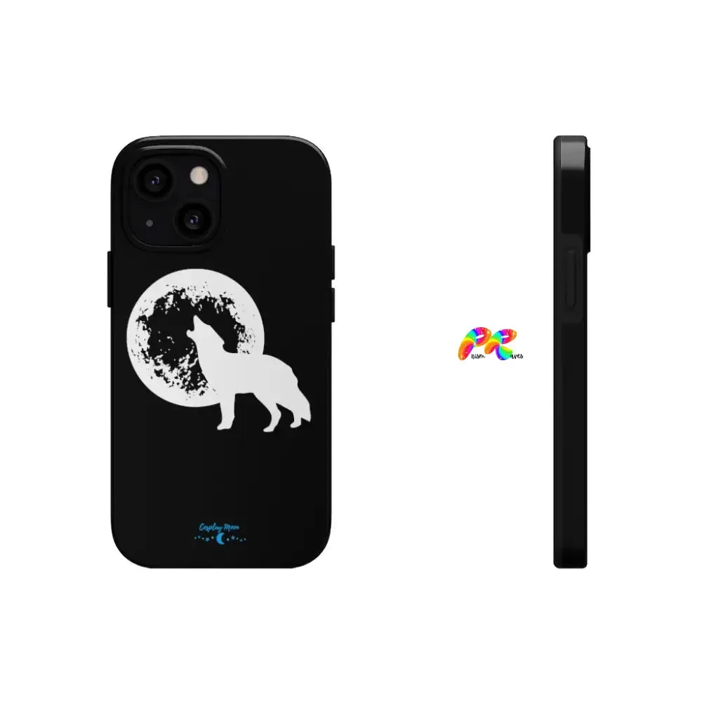 Full Moon and Wolf Tough Phone Cases