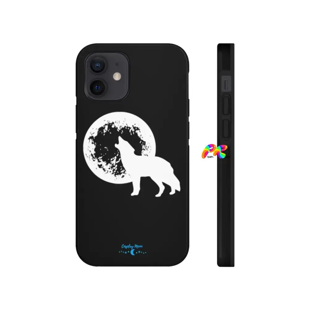 Full Moon and Wolf Tough Phone Cases