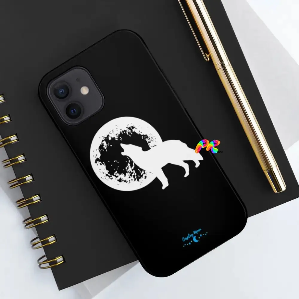 Full Moon and Wolf Tough Phone Cases