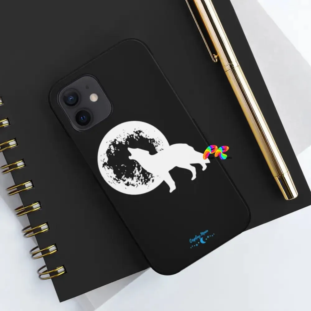 Full Moon and Wolf Tough Phone Cases
