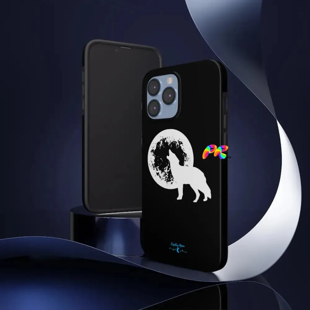 Full Moon and Wolf Tough Phone Cases