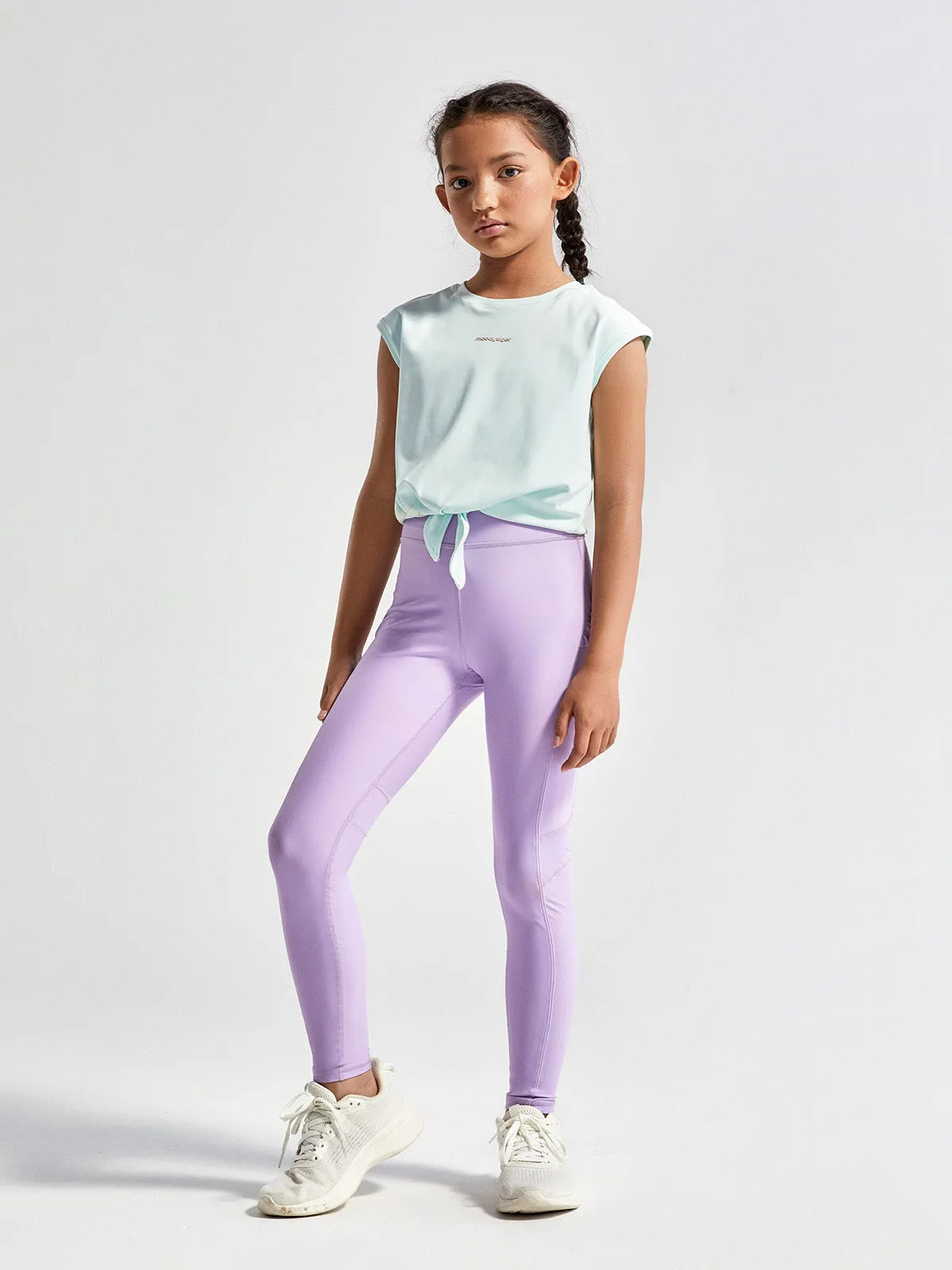 HEAVENLY Girls Leggings Mesh With Ruffle