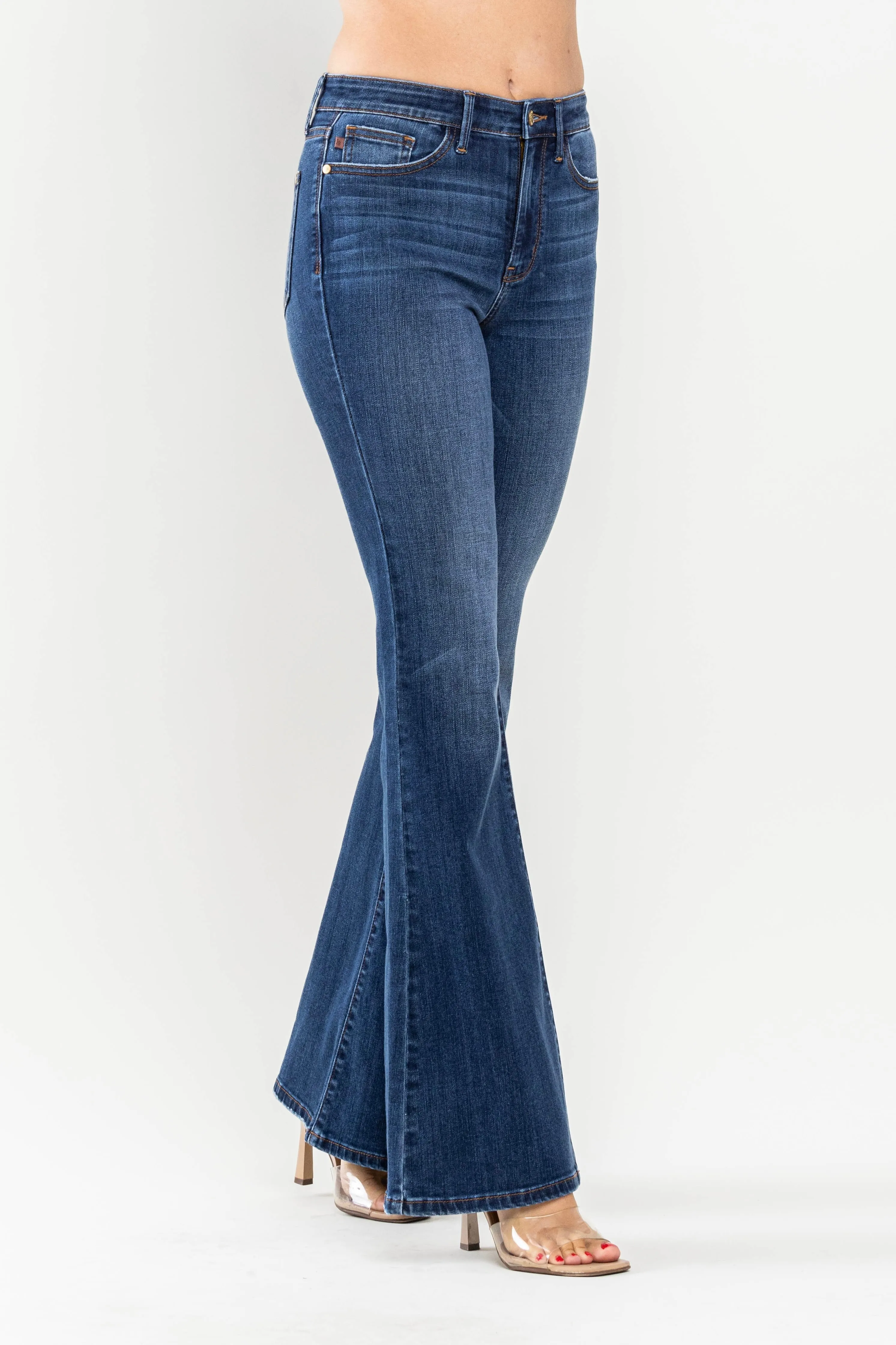 Judy Blue High Waist Flare Jeans- Dark Wash