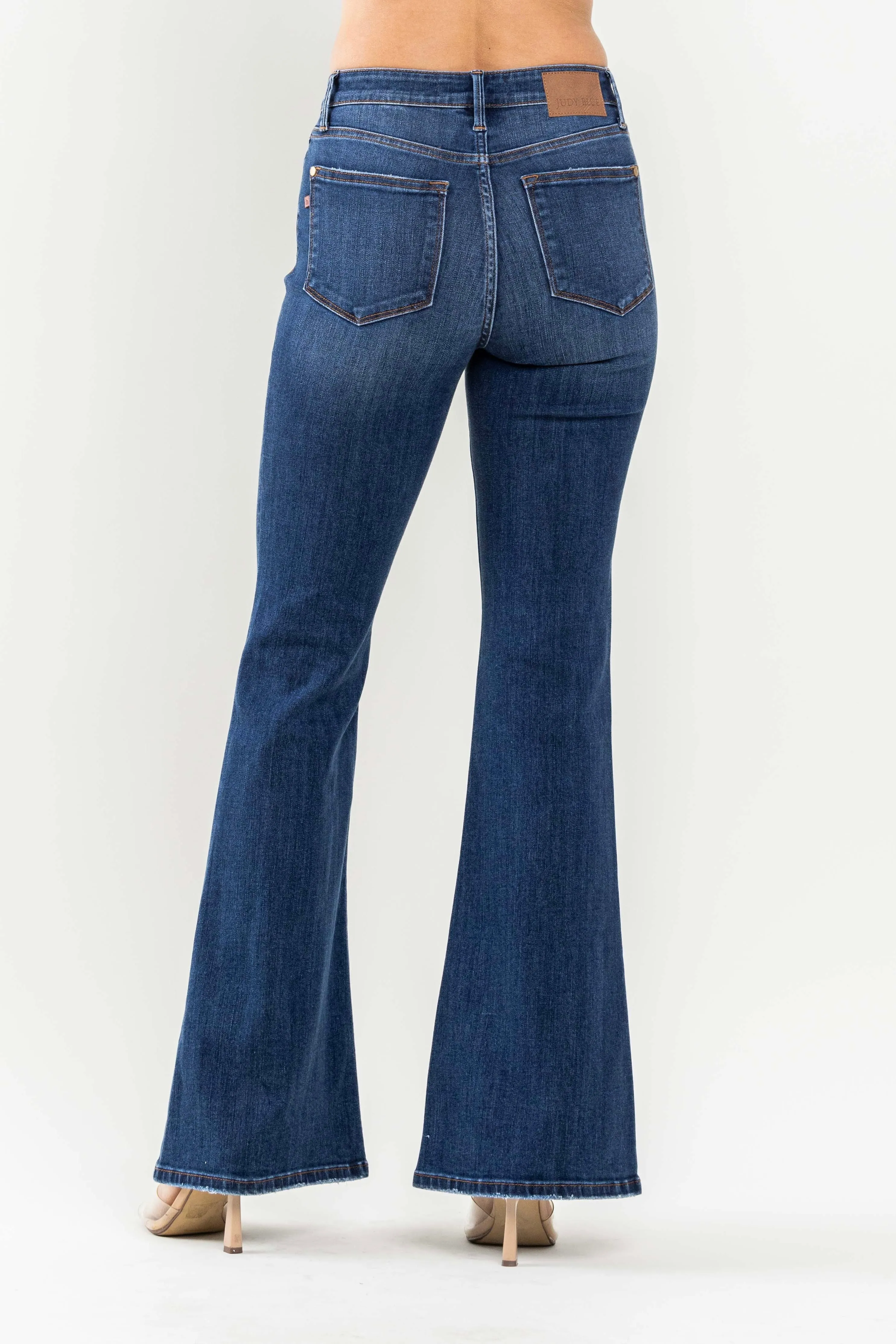 Judy Blue High Waist Flare Jeans- Dark Wash