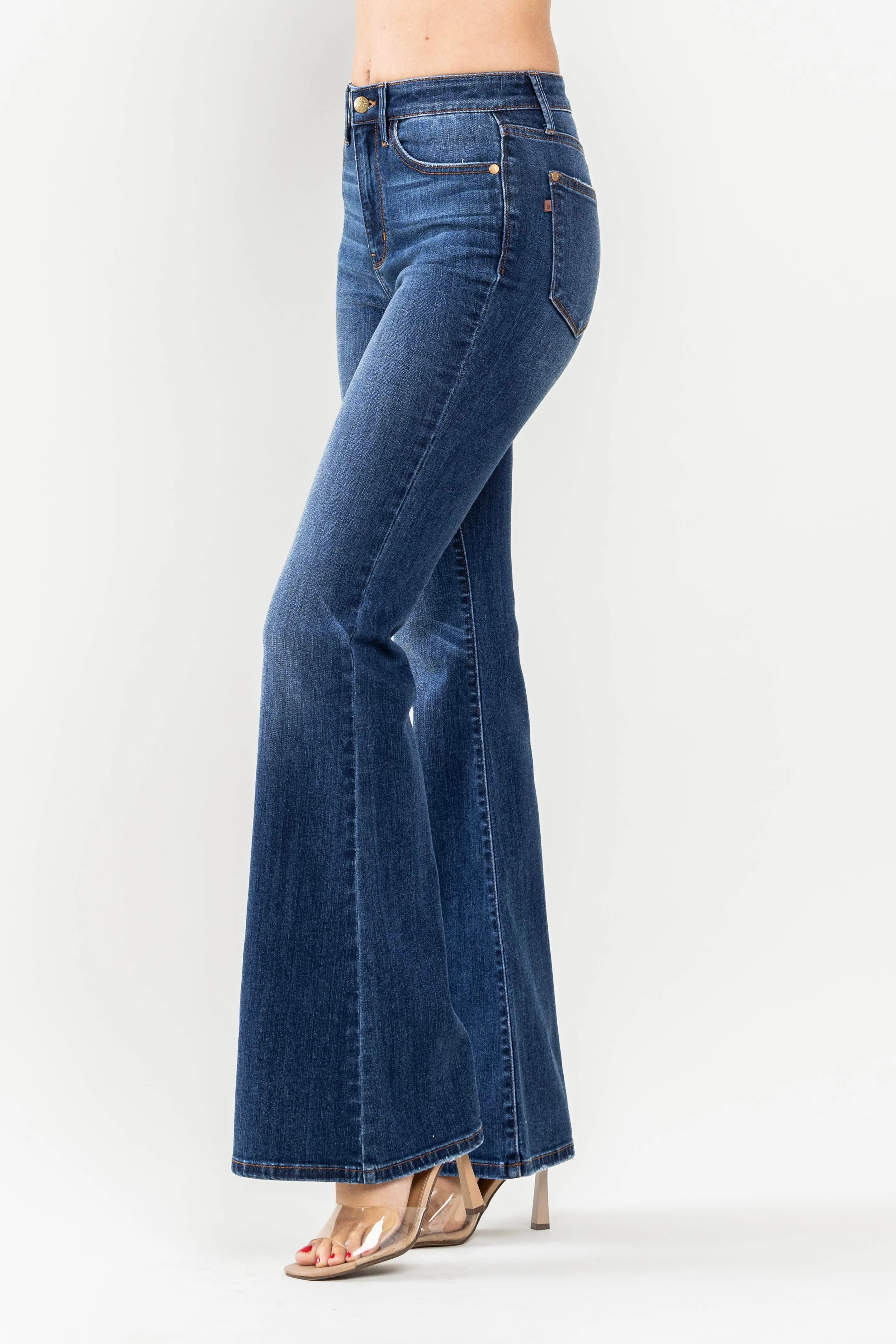 Judy Blue High Waist Flare Jeans- Dark Wash