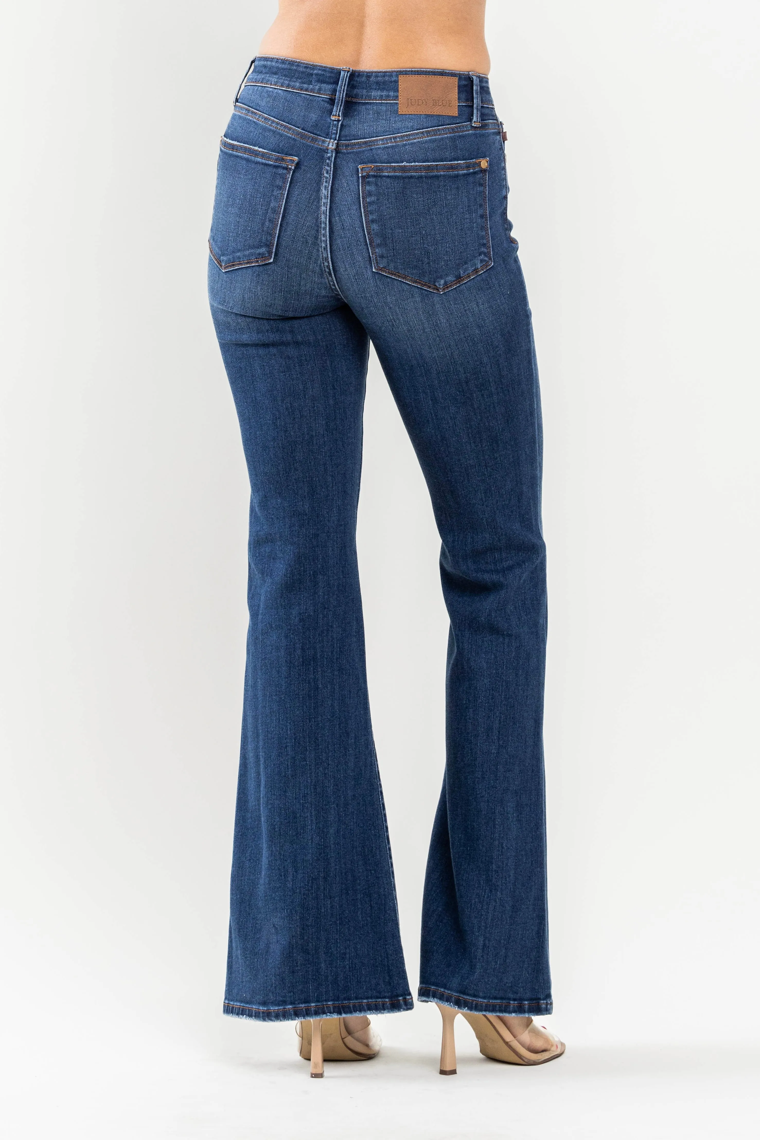 Judy Blue High Waist Flare Jeans- Dark Wash