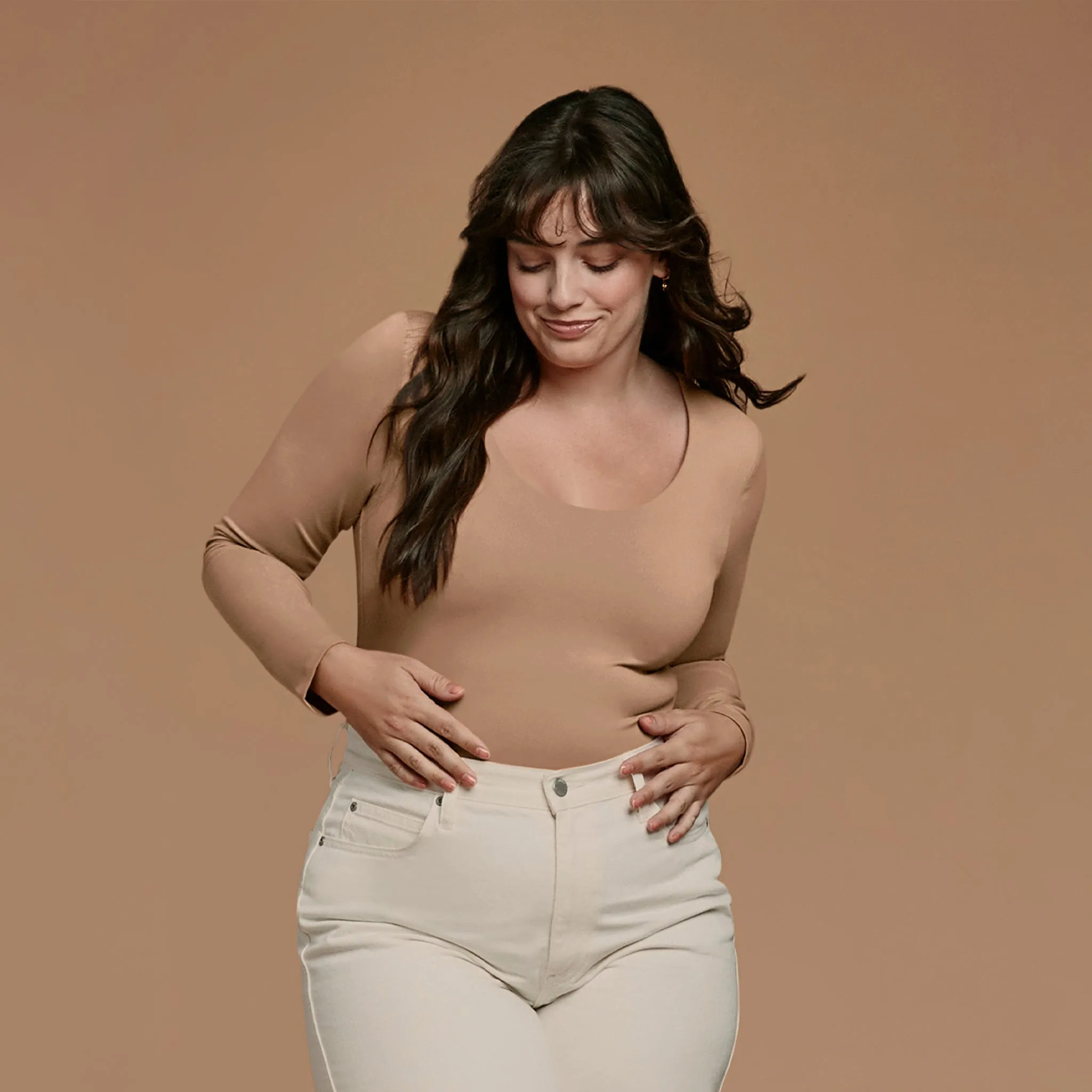 Long Sleeve Scoop Neck Bodysuit