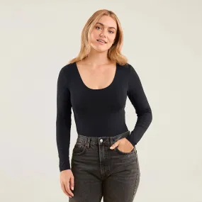 Long Sleeve Scoop Neck Bodysuit