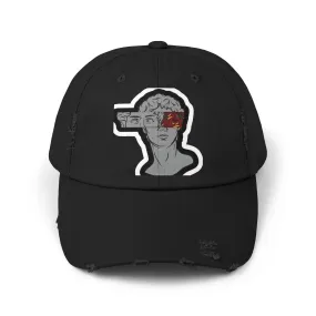 Mens & Womens Distressed Cap with Graphic Art | Trendy Casual Headwear for Style Lovers