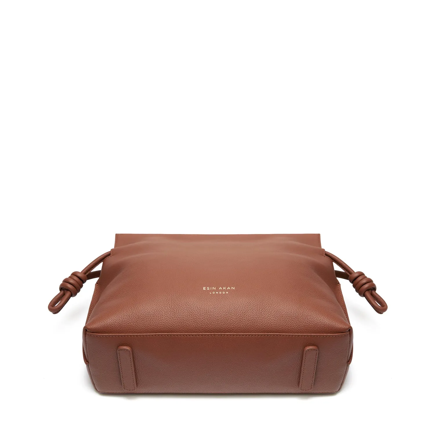Midi Emma  Leather Crossbody Bag, Nutshell