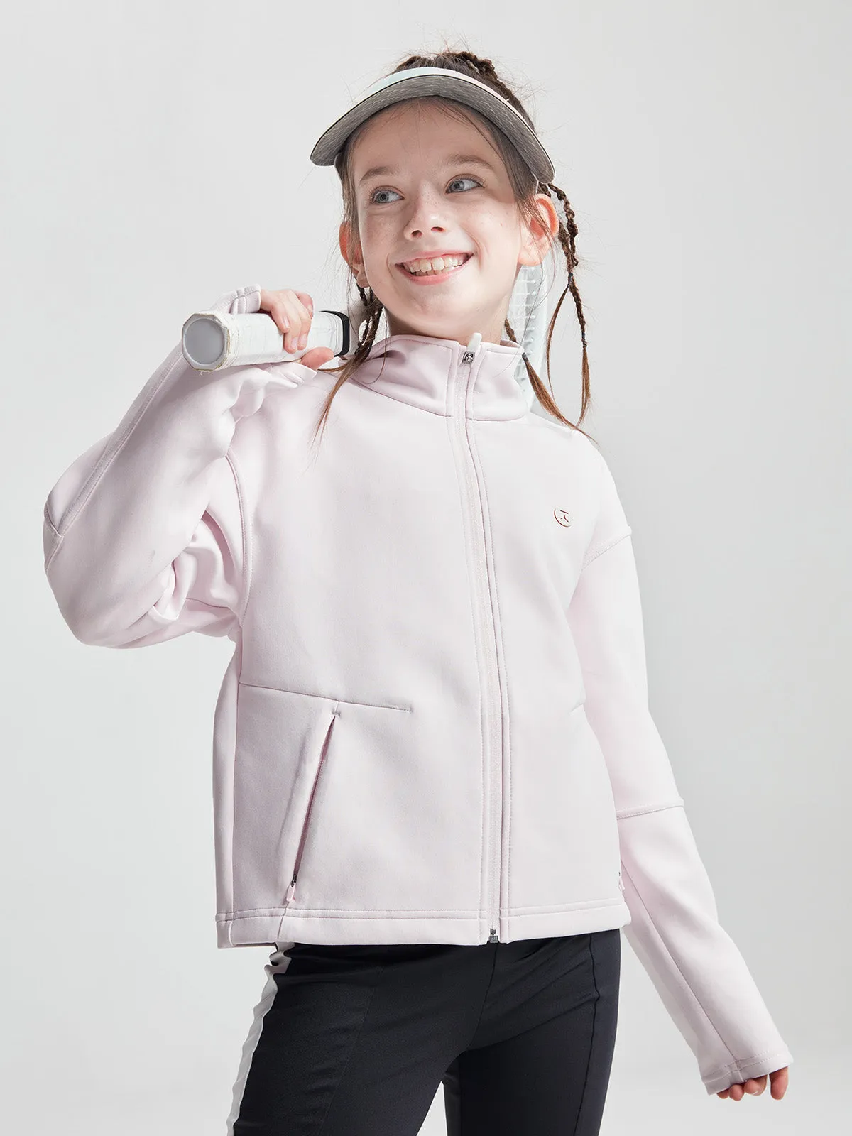 Neoprene Cropped Full Zip