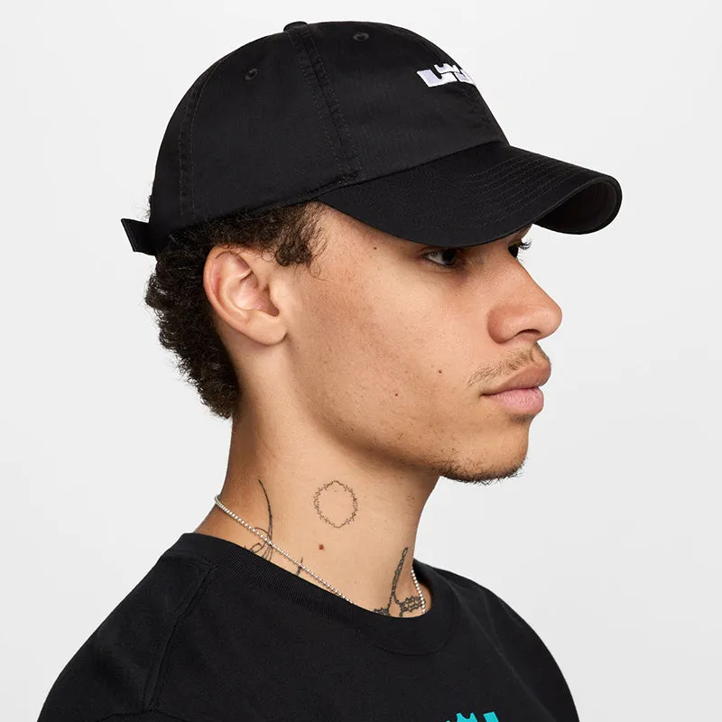Nike Unisex Lebron James Unstructured Nike Club Cap Black/White