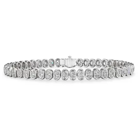 Oval Cut Diamond Bracelet, 6.5 CT
