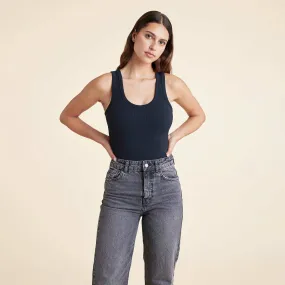 Ribbed Scoop Tank Bodysuit