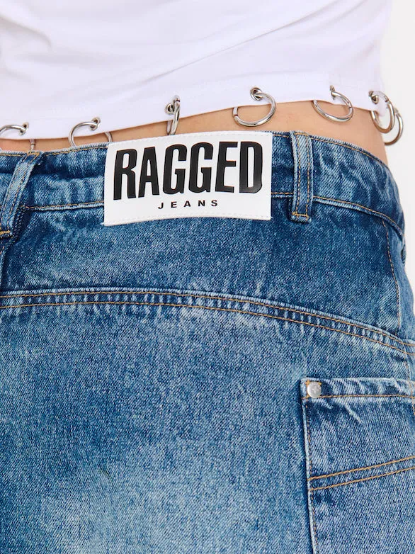 Shadow Release Jean With Skirt Overlay