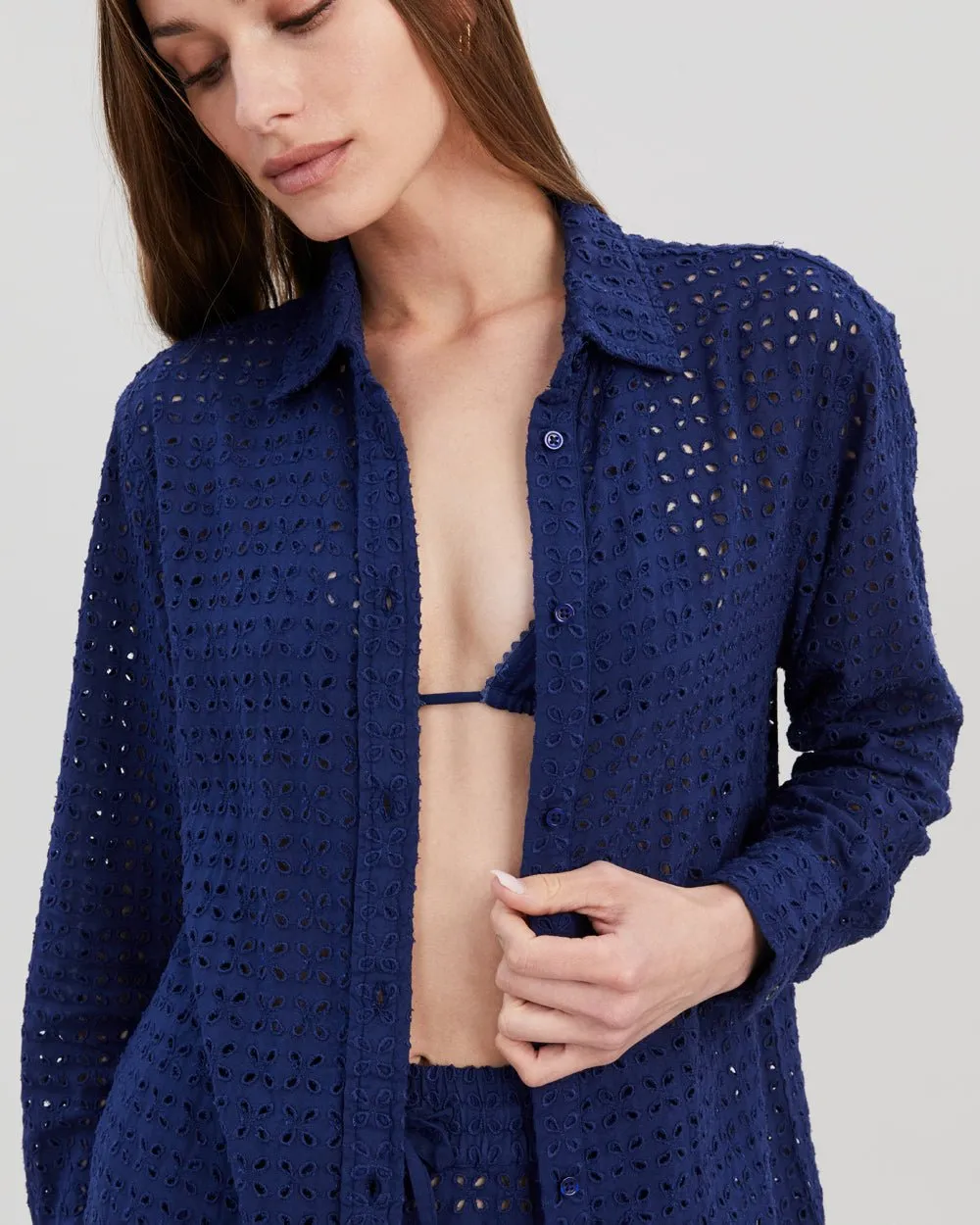 The Eyelet Oxford Tunic