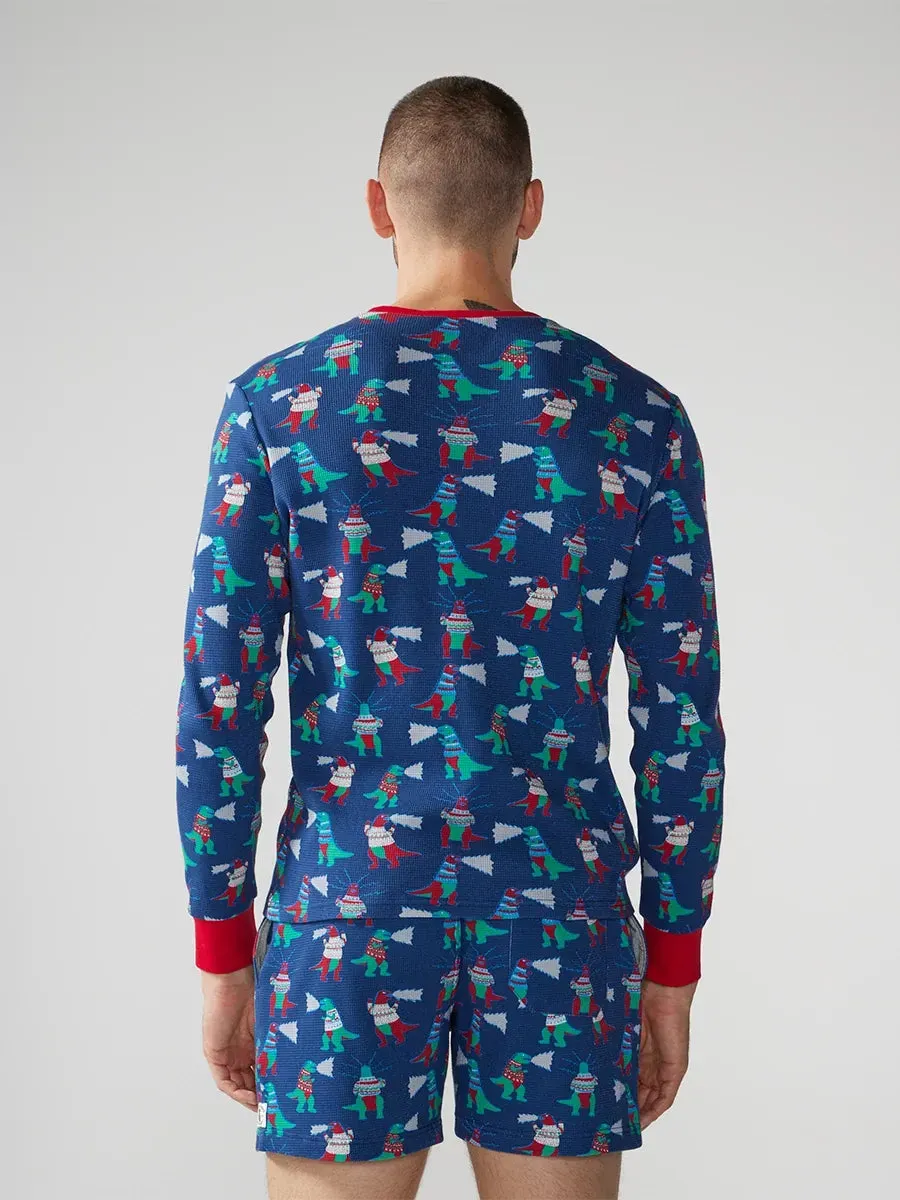 The Holidino Waffle Sleep Shirt - Chubbies