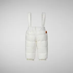 Unisex kids' baby overalls Ulmi in off white