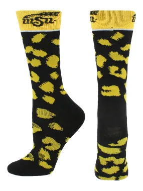 Wichita State Shockers Socks Womens Savage Crew Socks